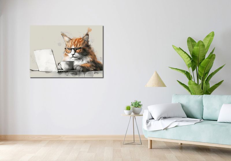 Obraz 100x70cm Nie przed Kawusią zdjęcie 2