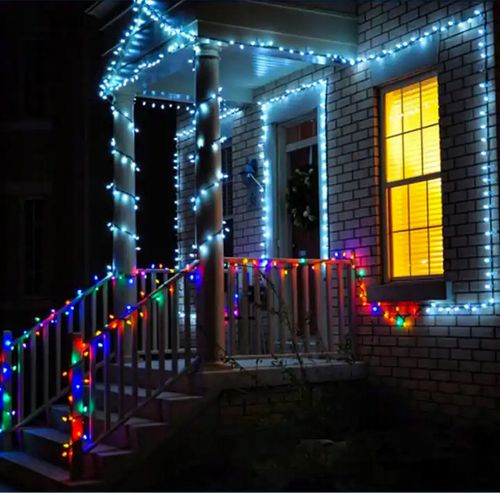 LAMPKI CHOINKOWE 500 LED ZEWNĘTRZNE FLASH EFEKT ISKIERKI GRUB KABEL multi na Arena.pl