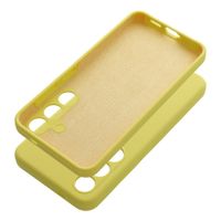 Futerał SILICONE 2mm do SAMSUNG S25 Edge żółty