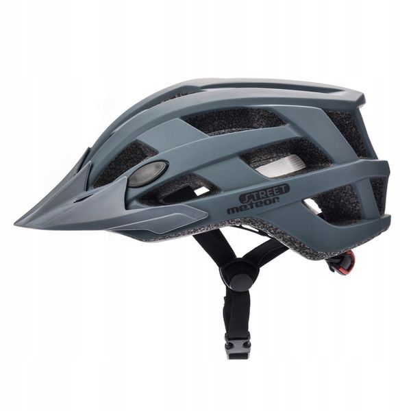 KASK ROWEROWY METEOR STREET M 55-58 IN-MOLD szary zdjęcie 1
