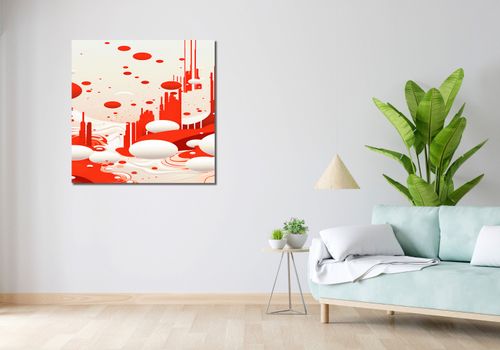 Obraz 90x90cm Tańczące Chryzantemy na Arena.pl