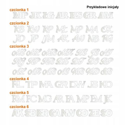 Srebrne spinki do mankietów inicjały na Prezent na Arena.pl