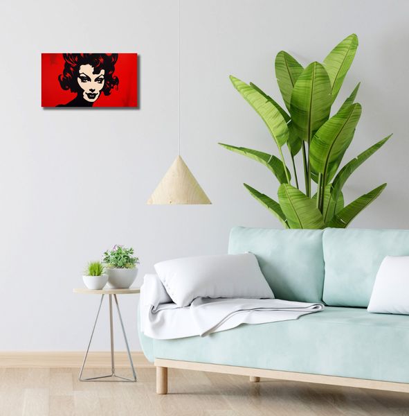 Obraz 40x20cm Czerwona Diablica zdjęcie 2