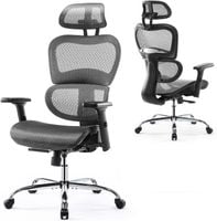 FOTEL ERGONOMICZNY COMFY SIATKA REGULACJA CHROMOWANA PODSTAWA BIUROWY