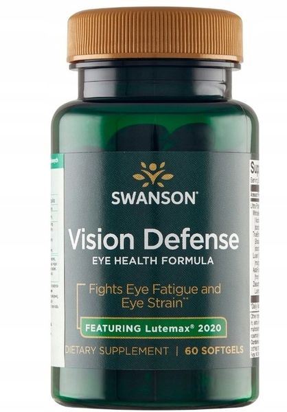 SWANSON VISION DEFENSE wzrok 60k Luteina OCZY zdjęcie 1