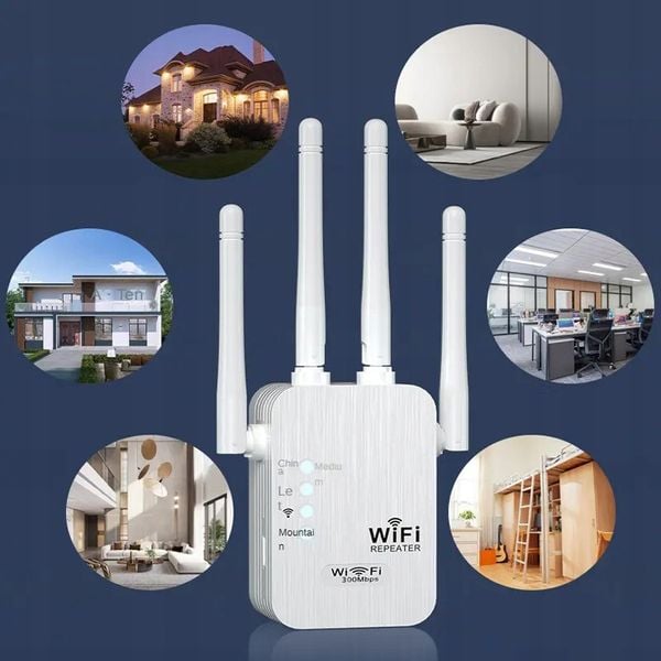 Repeater WZMACNIACZ SYGNAŁU WIFI 1200mb/s aż 4 anteny ROUTER zdjęcie 5