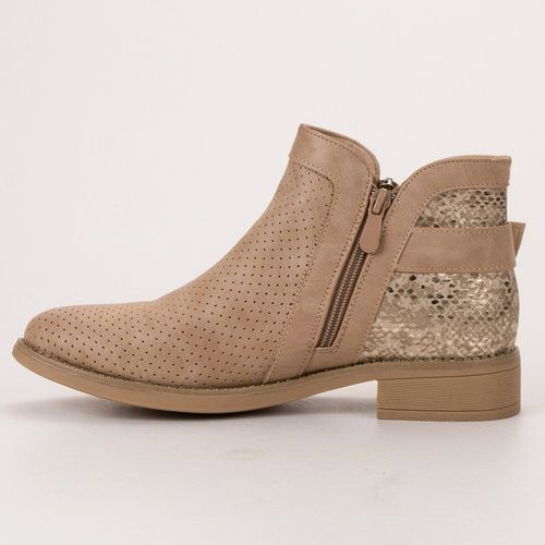 Beżowe Botki Snake Print r.38 na Arena.pl