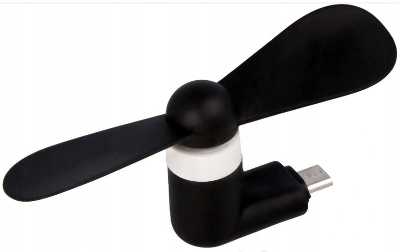 Wiatraczek Wiatrak Wentylator Ręczny Micro USB Mini Przenośny Do Telefonu zdjęcie 1