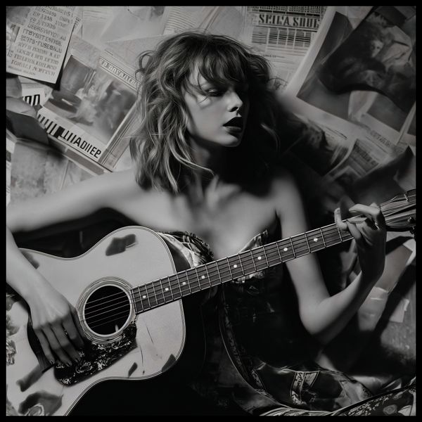 Plakat 100x100cm Młoda Gitarzystka zdjęcie 2