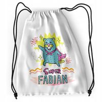 Plecak Sportowy Szkolny Dla Fabiana Syna Dziecka Z Nadrukiem Ze Zdjęciem