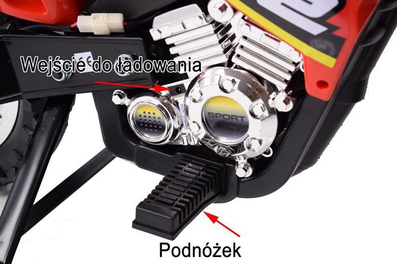 DUŻY MOTOR CROSS 2 STRONG 2 Z DŹWIĘKAMI I Ś / ZP-3999A zdjęcie 14