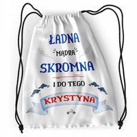 Plecak Dla Krystyny Sportowy Szkolny Worek Torba Z Nadrukiem Ze Zdjęciem