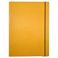 teczka skrzydłowa 2,0 cm z gumką żółta