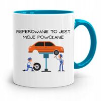 Kubek Błękitny Mechanika Moje Powołanie Z Nadrukiem Ze Zdjęciem
