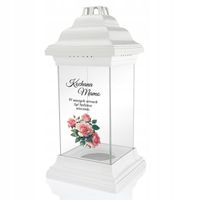 SOLIDNY DUŻY ZNICZ NADRUK + dedykacja dla MAMY TATY na Wszystkich Świętych