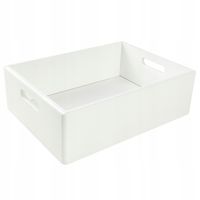 Skrzynka drewniana pudełko białe 40x30x13 cm