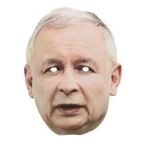 maska papierowa jarosław kaczyński prezes