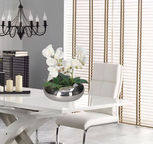 DONICZKA OSŁONKA CERAMICZNA SREBRNA NOWOCZESNA DUŻA na Arena.pl