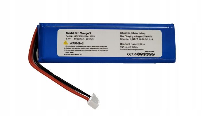 NOWA BATERIA AKUMULATOR - JBL CHARGE 3 GSP1029102A zdjęcie 1