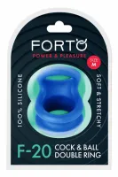 forto f-20 pierścień rozciągający medium niebieski silikonowy