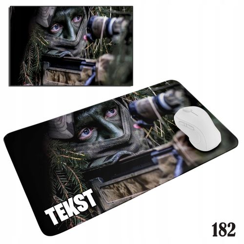 PODKŁADKA POD MYSZKĘ MYSZ WZORY DO WYBORU - WOJSKO MUNDUR 29x36cm na Arena.pl