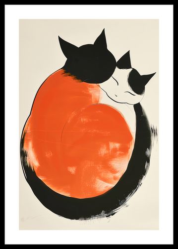 Plakat 30x45cm Yin i Yang Kotów na Arena.pl