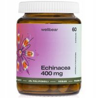 Jeżówka Purpurowa 400 mg Wellbear Echinacea Wspiera Odporność 60 kapsułek