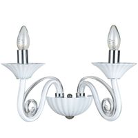 Kinkiet LAMPA ścienna VERONA MB17009010-2A Italux świecznikowa OPRAWA pałacowa maria teresa biała