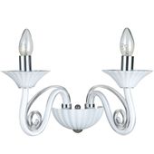 Kinkiet LAMPA ścienna VERONA MB17009010-2A Italux świecznikowa OPRAWA pałacowa maria teresa biała