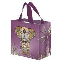 torba na zakupy 10l 25x15x27 słonik 1szt fioletowa