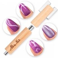 Magnes magnetyzer do kociego oka cat eye 3w1 MollyNails brązowy