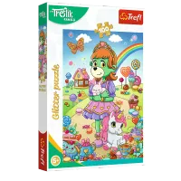 Puzzle 100 Glitter Brokatowe Trefliki 14833