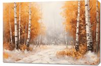 Obraz 90x60cm Jesienne Brzozy