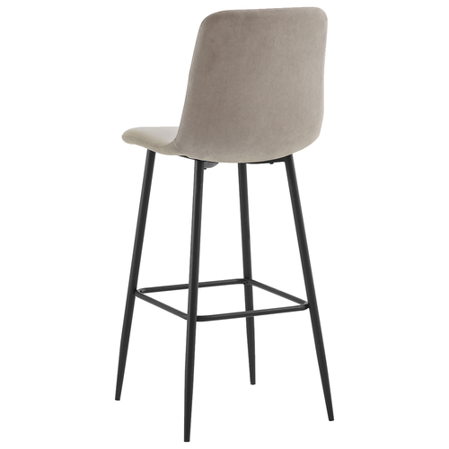 Krzesło barowe loft Nova H110 hoker taupe velvet na Arena.pl