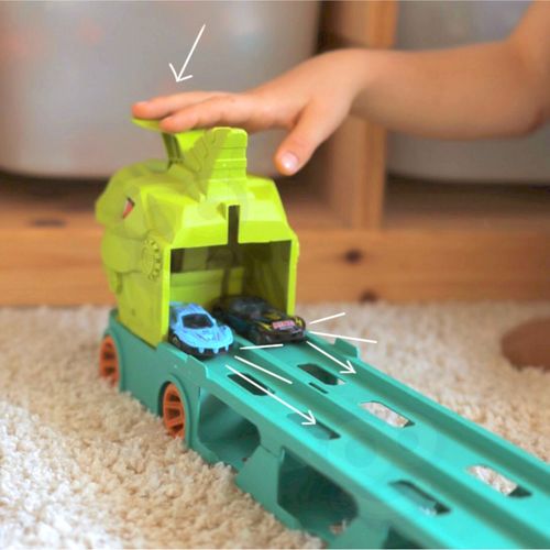 WOOPIE Zabawkowa Ciężarówka Dinozaur Tor 2,1 m dla Samochodzików na Arena.pl