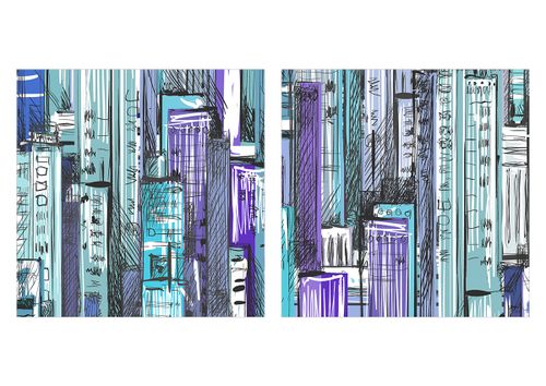 Zegar Ścienny - Drapacze Chmur - 50X50 Cm - C3Ad50X50-3857 na Arena.pl