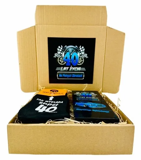 Prezent na URODZINY z okazji urodzin 40 lat CZTERDZIESTKA 18 30 50 60 wzory zdjęcie 7