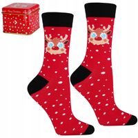 Świąteczne Skarpetki NA Prezent Skarpety w ozdobnym pudełku MORAJ 38-43