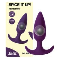 korek analny z kuleczką w środku i z uchwytem. silikonowy lola