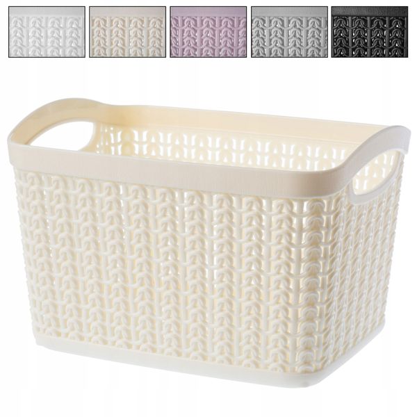 KOSZYK POJEMNIK PUDEŁKO PLASTIK KOSZ 3,3L KOLORY zdjęcie 8