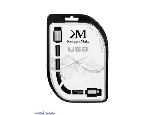 KM0333 Kabel USB - micro USB gniazdo-wtyk 0,2 m K na Arena.pl