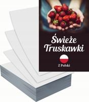 Ulotki A5 reklamowe firmowe 1000 szt projekt w cenie ŚWIEŻE TRUSKAWKI