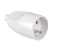 gniazdo pojedyncze 16a 250v rozbieralne z/u białe - vt-302-0011