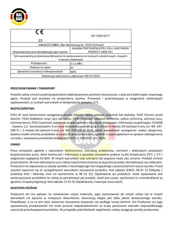 Gotowa Gładź Szpachlowa 80kg Super Biała Gładź Polimerowa Q1-Q4 F01 na Arena.pl