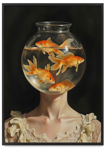 Plakat w ramie portret akwarium 50x70 cm w czarnej ramie na Arena.pl