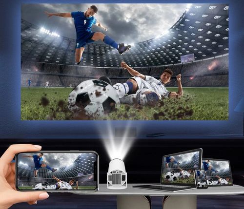 RESTEQ Projektor kina domowego HD Android 11 z WiFi 6 i Bluetooth 5.0 na Arena.pl