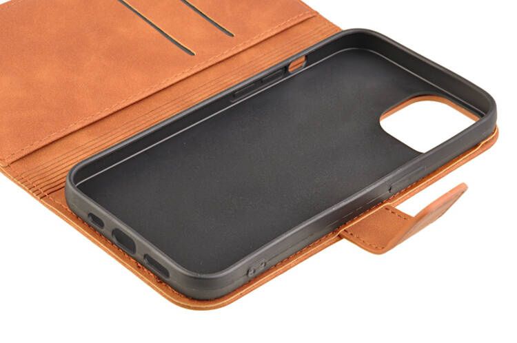 Etui portfel Tender do Apple iPhone 13 brązowy zdjęcie 5