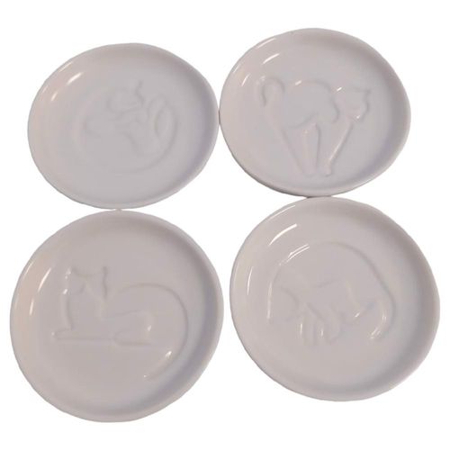 Miseczki do dipów i przekąsek ceramiczne 4szt kot na Arena.pl