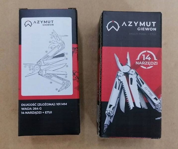 MULTITOOL AZYMUT GIEWON 14 NARZĘDZI + KABURA zdjęcie 2