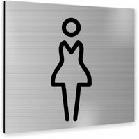 Tabliczka SREBRNA DOWOLNY PIKTOGRAM GRAGIKA TEKST nierdzewna ALUMINIUM